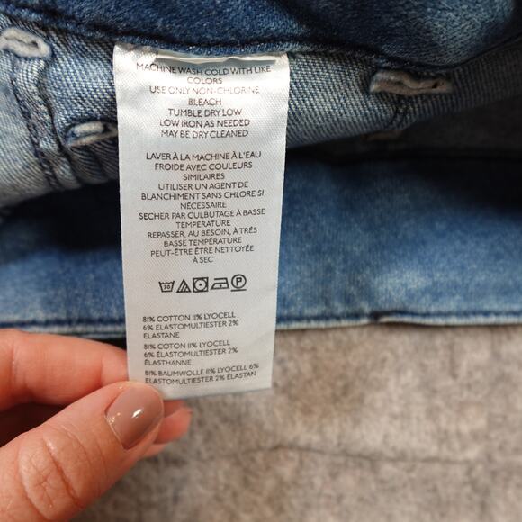 Anthropologie Maeve Jeans 28 Petite NWT Colette Cropped Wide Leg High Rise Denim - Picture 10 of 12
